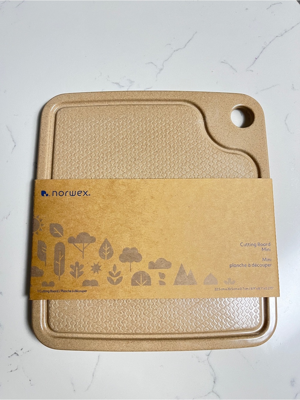 Norwex Mini Cutting Board in Tan